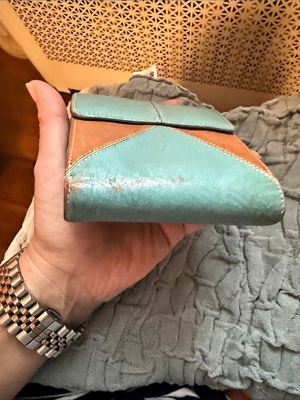 FOSSIL Colorblock Leather Wallet - Picture 3 of 9